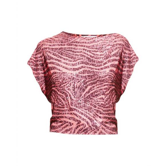 NEW IN THE MOOD FOR LOVE biarritz zebra top in neon pink - Picture 4 of 4
